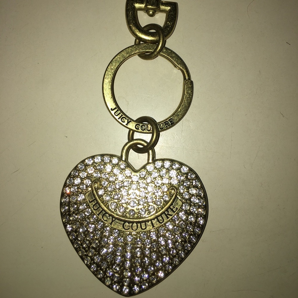 Juicy Couture keychain or purse charm and wallet.